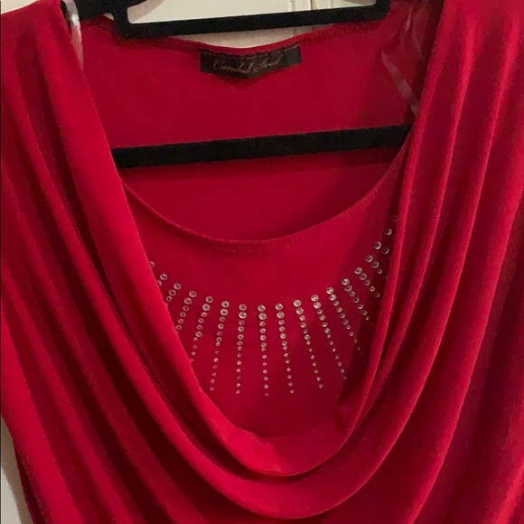 Red short top for women’s from Candid soul - Picture 2 of 2